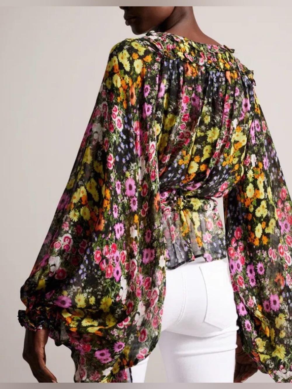 TED BAKER

Saskiha Floral Chiffon Waist Tie Blouse